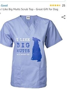 Unisex scrub top small